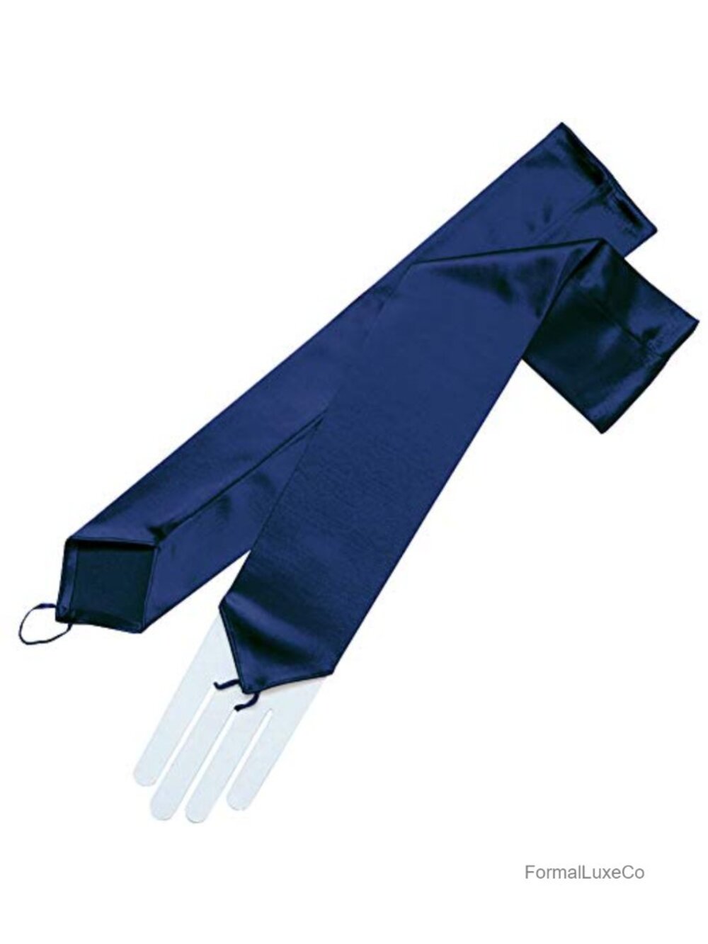 Satin Fingerless Gloves Opera Length Stretch One Size